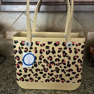 Authentic leopard baby bogg bag